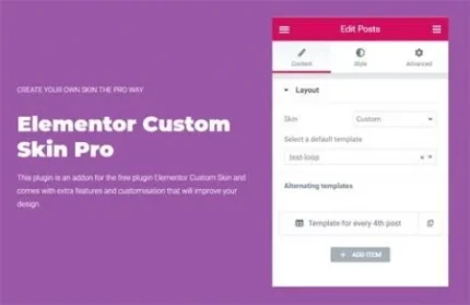 Elementor Custom Skin Pro