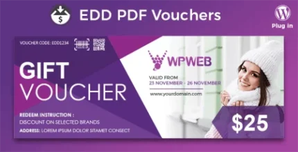 Easy Digital Downloads PDF Vouchers