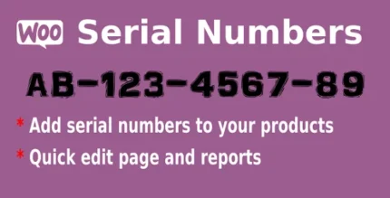 Easy Serial Numbers For WooCommerce WordPress Plugin
