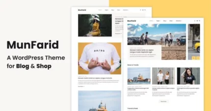Munfarid – A Blog & Store WordPress Theme