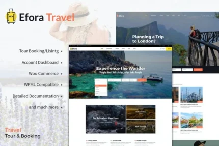 Efora – Travel, Tour Booking WordPress Theme 2.0