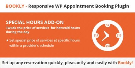 Bookly Special Hours (Add-on)