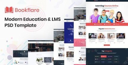 Bookflare – A Modern Education & LMS WordPress Theme 1.0.4
