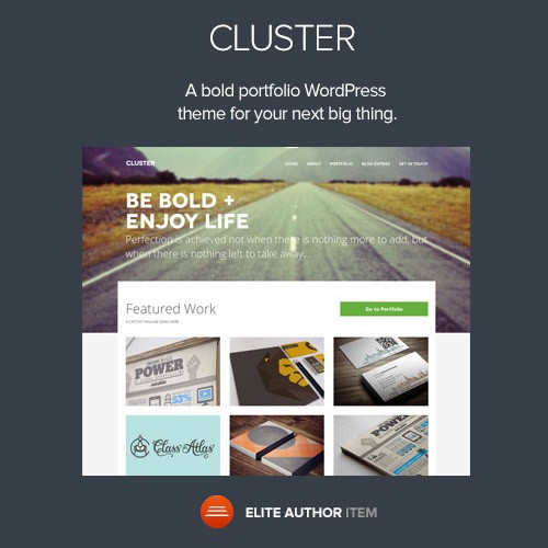 Cluster – A Bold Portfolio WordPress Theme - ToolsZilla