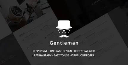 Gentleman – CV & Resume vCard WordPress Theme 1.4.3