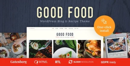 Good Food – Recipe Magazine & Food Blogging Theme 1.1.4