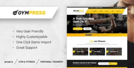 GymPress WordPress Theme 1.3.2