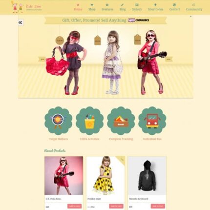 Kids Zone – Children & Kids WordPress Theme