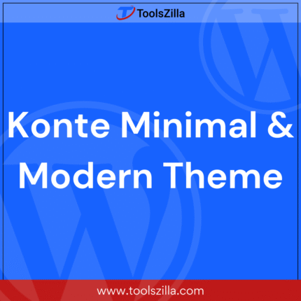 Konte Minimal & Modern Theme