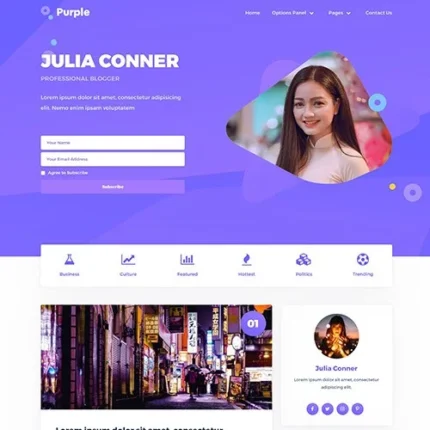 MyThemeShop Purple WordPress Theme 1.1.1