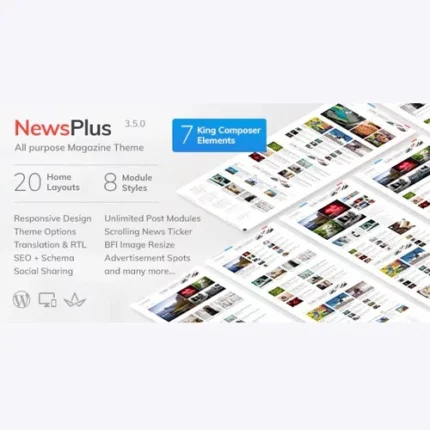NewsPlus – News and Magazine WordPress theme