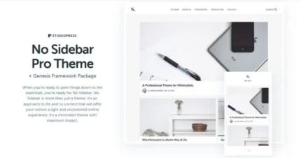 No Sidebar Pro Theme