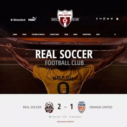 Real Soccer – Sport Clubs Responsive WP Theme