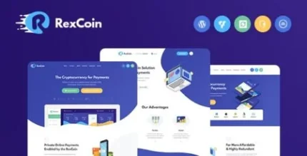 RexCoin – Cryptocurrency & Coin ICO WordPress Theme