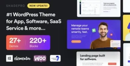 ShadePro – Startup & SaaS WordPress Theme