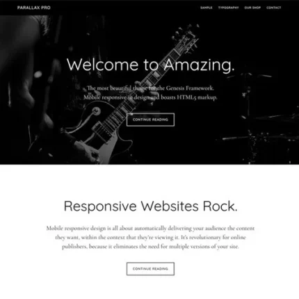 StudioPress Parallax Pro Genesis WordPress Theme