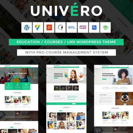 Univero – Education LMS & Courses WordPress Theme