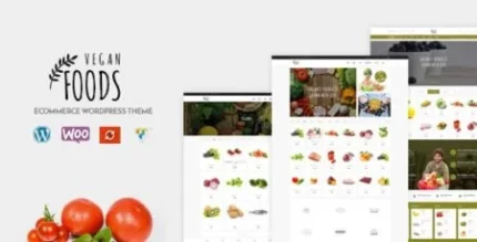 Vegan Food – Organic Store Responsive WooCommerce WordPress Theme