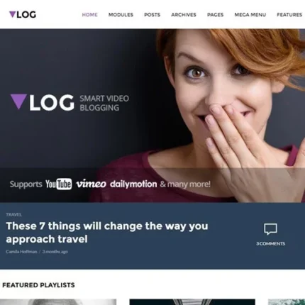 Vlog – Video Blog – Magazine WordPress Theme