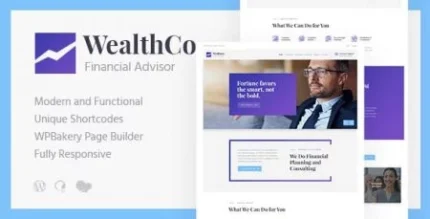 WealthCo | A Fresh Business & Financial Consulting WordPress Theme