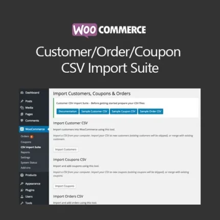 WooCommerce Customer-Order-Coupon CSV Import Suite