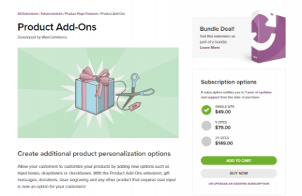 WooCommerce Product Addons