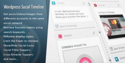 Social timeline WordPress Plugin