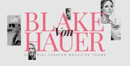 Blake von Hauer – Editorial Fashion Magazine Theme 6.0