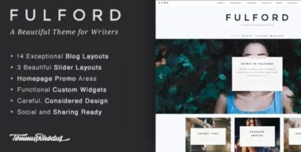 Fulford – Responsive WordPress Blogging Theme 1.0.9