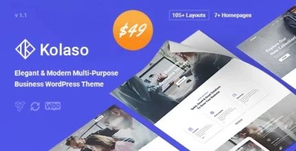 Kolaso – Modern MultiPurpose WordPress Theme 1.1.0