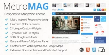 Metro Magazine Responsive WordPress Theme 3.1