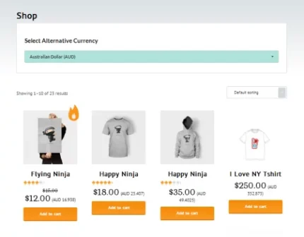 WooCommerce Currency Converter Widget