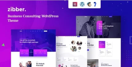 Zibber – Consulting Business WordPress Theme+RTL