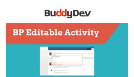 BuddyPress Editable Activity
