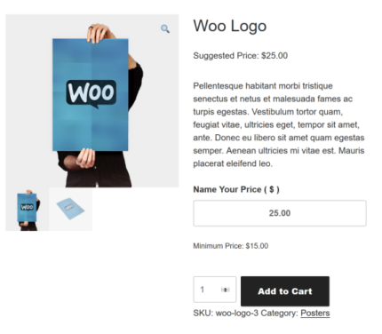 WooCommerce Name Your Price