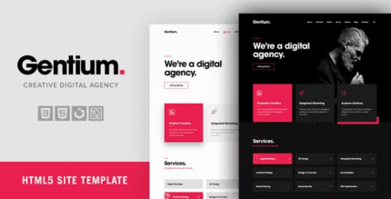 Gentium A Creative Digital Agency WordPress Theme