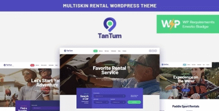 TanTum Car, Scooter, Boat & Bike Rental Services Theme