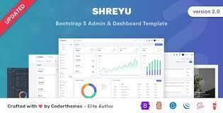 Shreyu – Admin Dashboard Angular React Vue Laravel