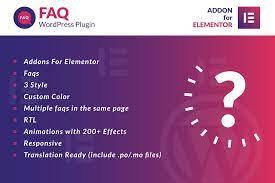 Faq for Elementor WordPress Plugin