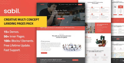 Multipurpose Bootstrap Landing Page Templates — Sabil
