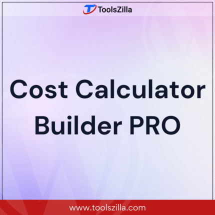 Cost Calculator Builder PRO